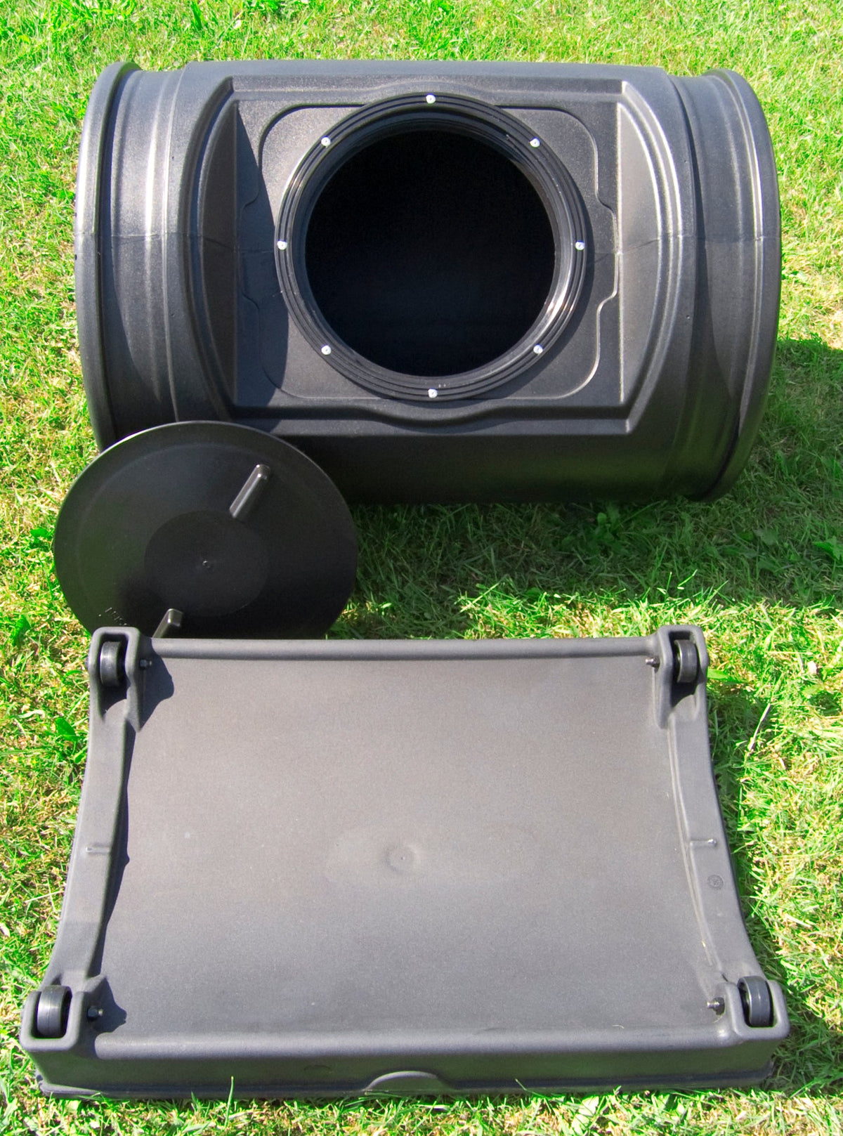 Compost Wizard Jr component of starter kit - drum and base