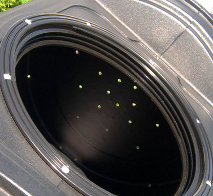 Compost Wizard Jr component of starter kit - lid opening detail