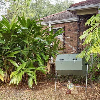 Jora JK270 70 gallon composter - garden installation in New Orleans