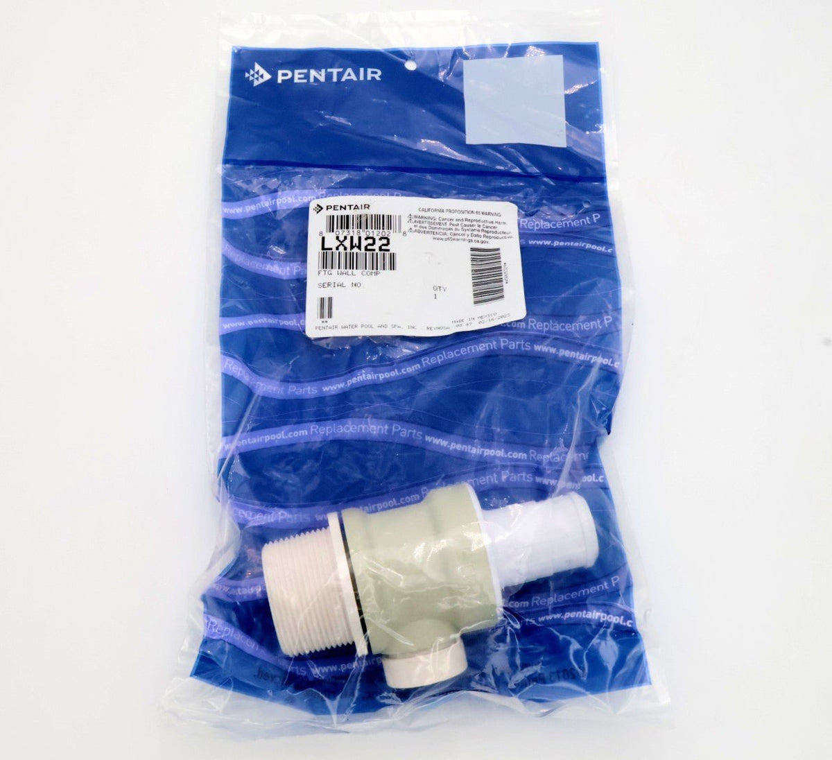 Genuine Pentair LXW22 complete wall fitting - retail packaging