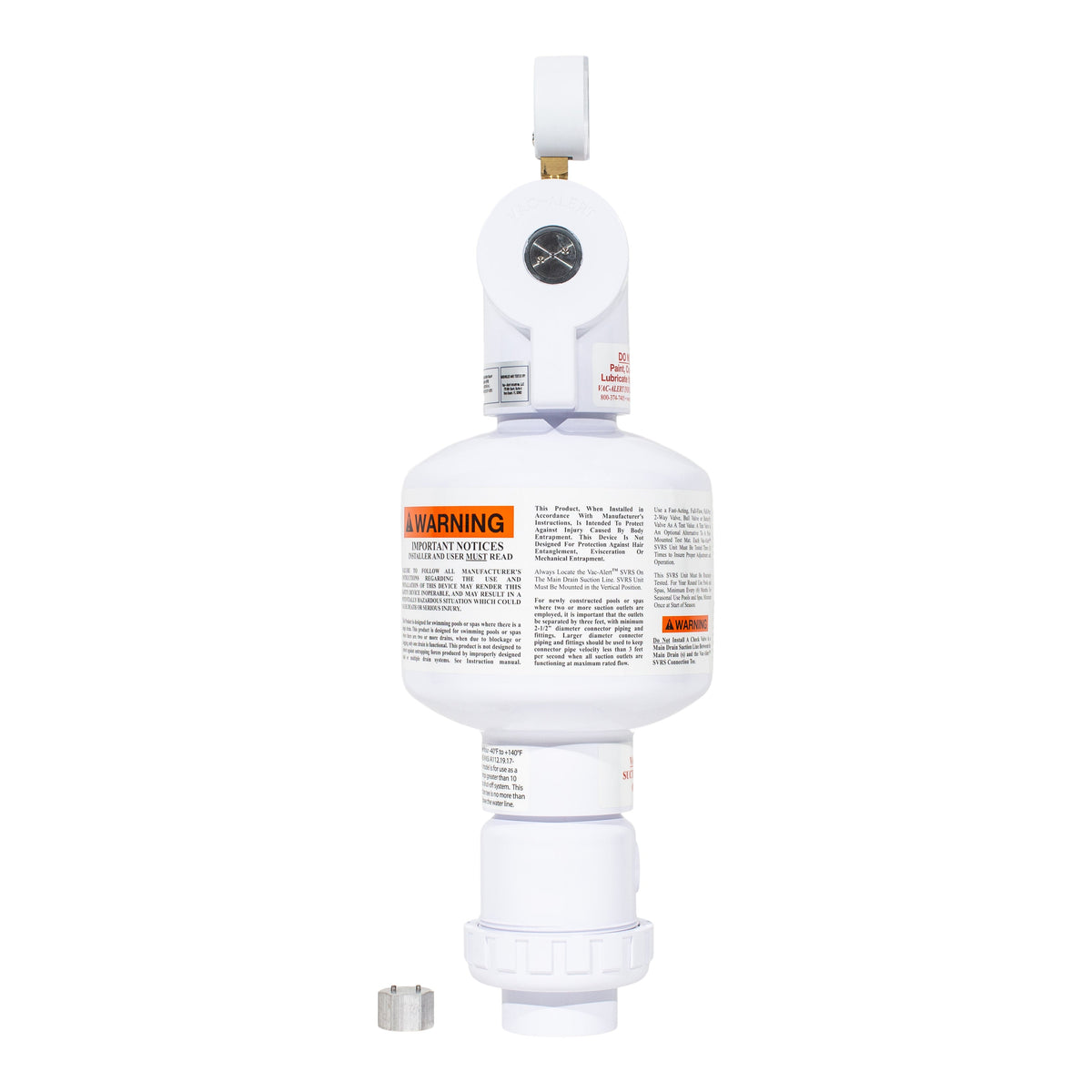 Vac-Alert VA-2000L opposite side view