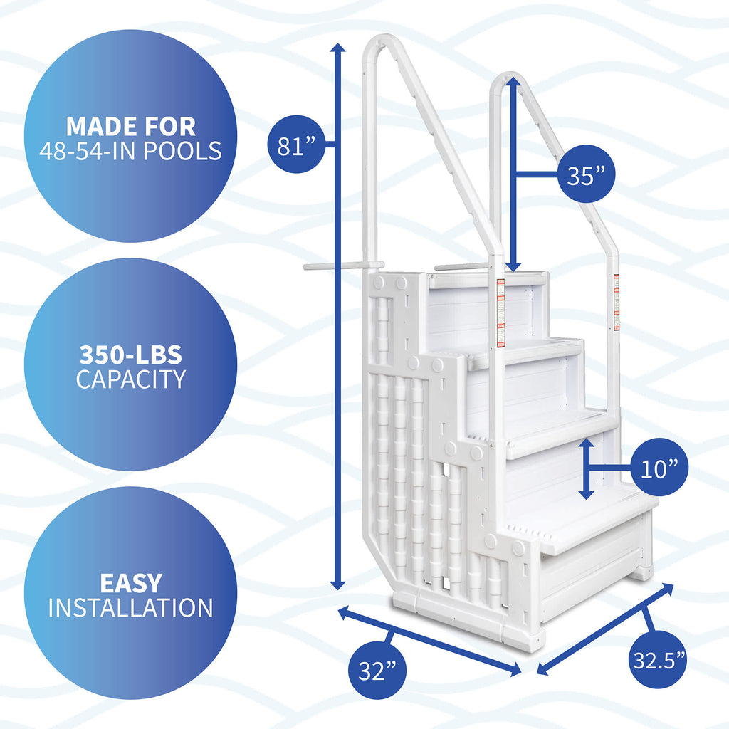 Easy Pool Step Entry System By Blue Wave